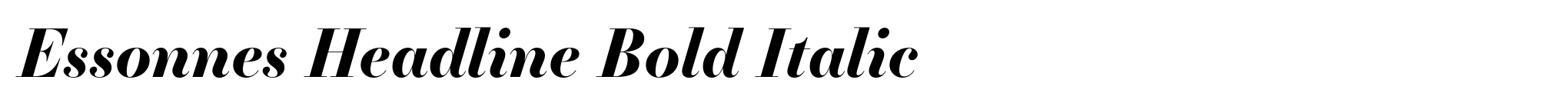 Essonnes Headline Bold Italic image